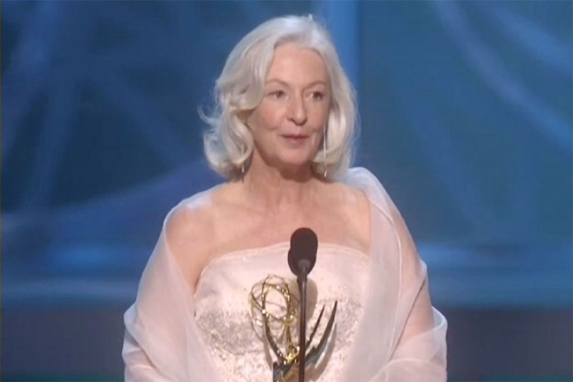 Jane Alexander accepts the Emmy for Supporting Actress in a Miniseries