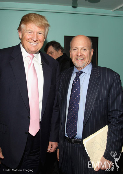 Donald Trump & Moderator Jim Cramer At An Evening With Celebrity ...