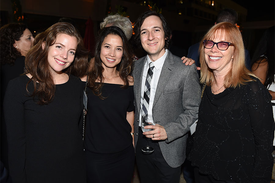 Hannah Caruso, Nichole Abellera Hallman, Josh Brener, and Jeanne ...