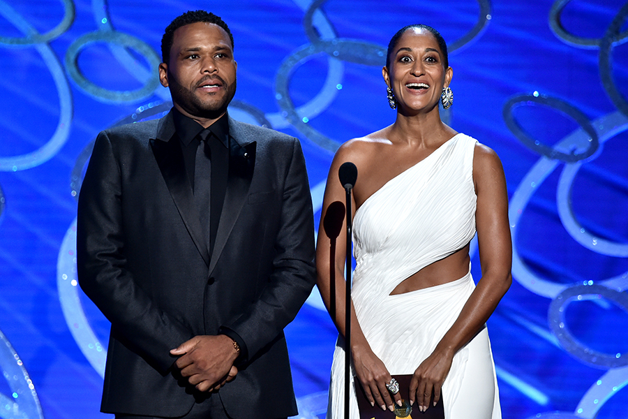 Anthony Anderson And Tracee Ellis Ross Present An Award At The 2016 ...