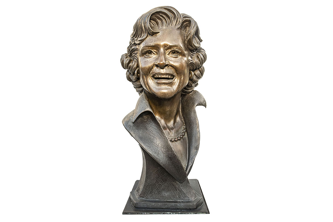 Bust Of Betty White In The Hall Of Fame Garden. Sculpture By Wim ...