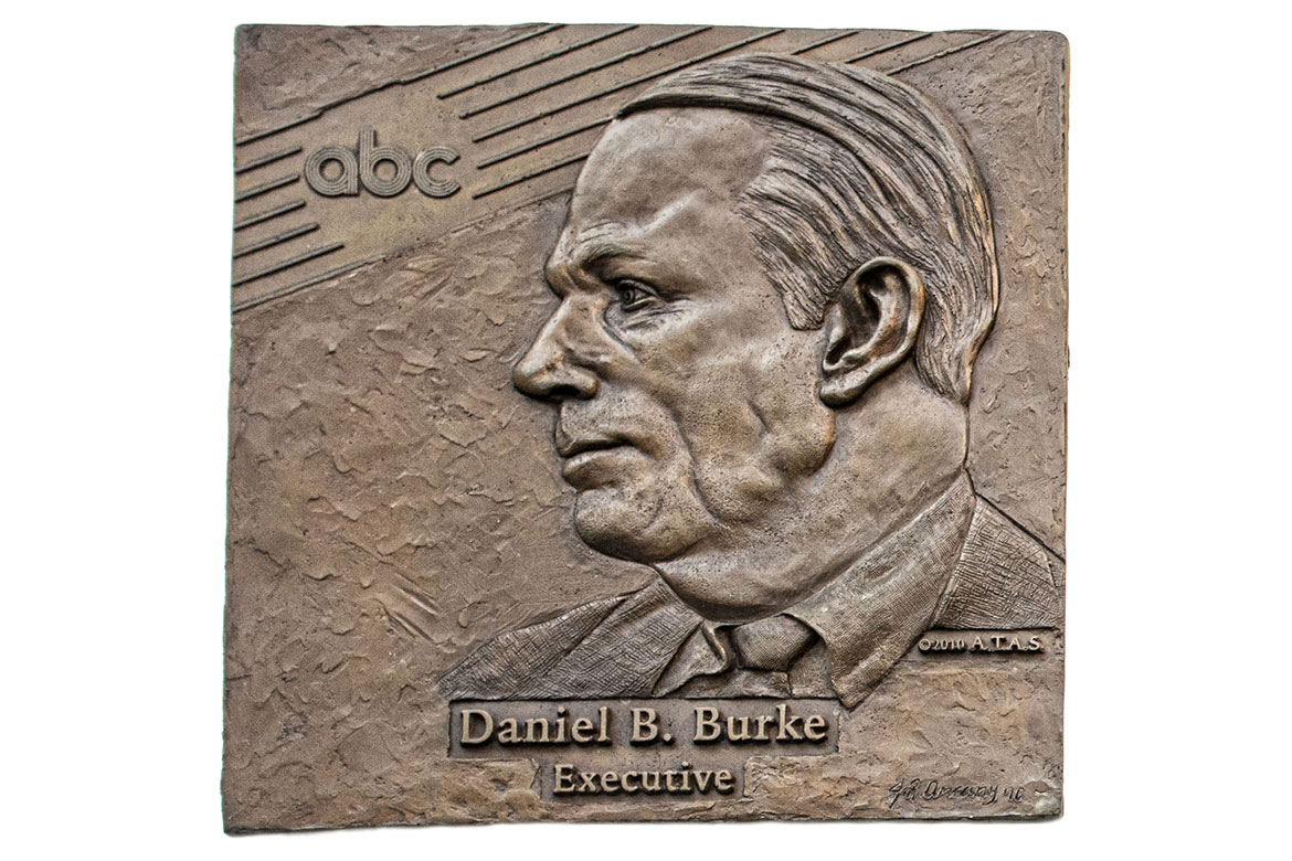 Plaque Of Daniel B. Burke In The Hall Of Fame Garden. | Television Academy