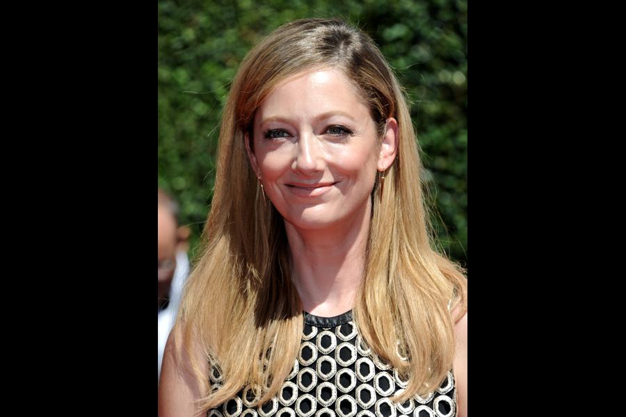 Judy Greer arrives of Archer for the 2014 Primetime Creative Arts