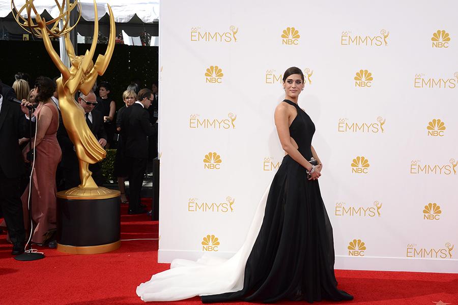 Lizzy Caplan Of Masters Of Sex Arrives At The 66th Emmys Television Academy