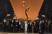 The cast and crew of Game Of Thrones accepts an award at the 71st Emmy Awards.